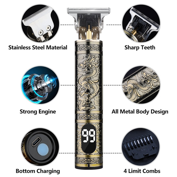 Rechargeable Clipper Men's Trimmer - tuttostyle4u