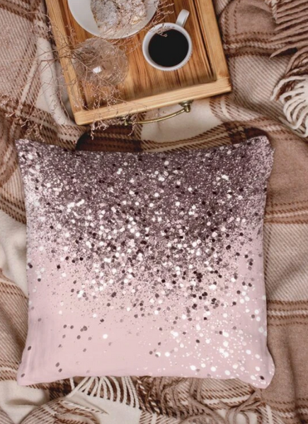 Glitter Gradient Pattern Cushion Cover Without Filler - tuttostyle4u