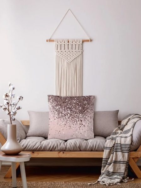 Glitter Gradient Pattern Cushion Cover Without Filler - tuttostyle4u