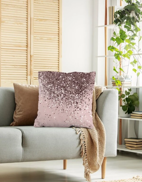 Glitter Gradient Pattern Cushion Cover Without Filler - tuttostyle4u