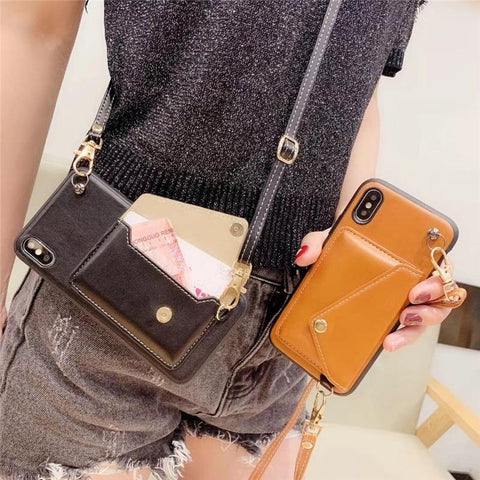 Iphone case with Credit Card Wallet  Crossbody - tuttostyle4u