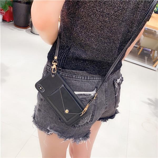 Iphone case with Credit Card Wallet  Crossbody - tuttostyle4u