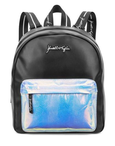 Kendall + Kylie Large Black / Iridescent Backpack - tuttostyle4u