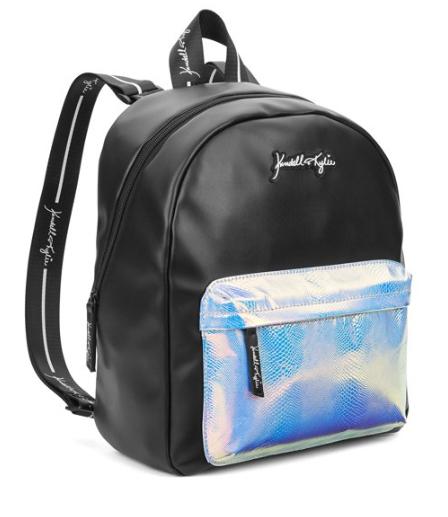 Kendall + Kylie Large Black / Iridescent Backpack - tuttostyle4u