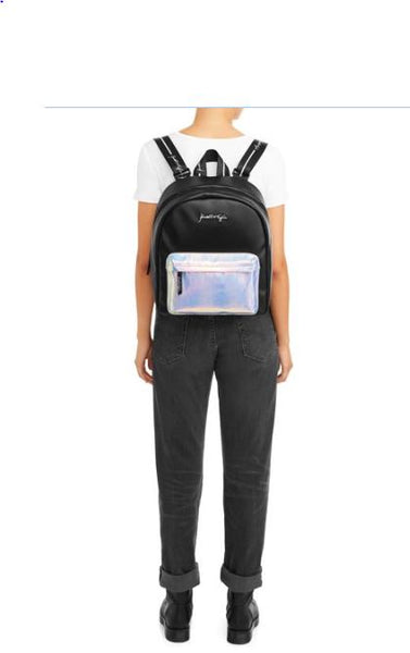 Kendall + Kylie Large Black / Iridescent Backpack - tuttostyle4u