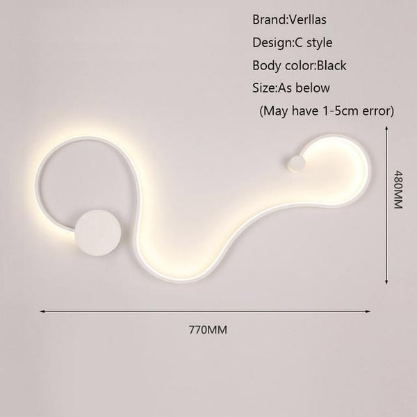 Modern Design LED light Wall Decoration - tuttostyle4u