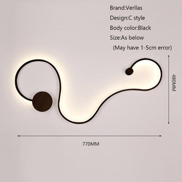 Modern Design LED light Wall Decoration - tuttostyle4u