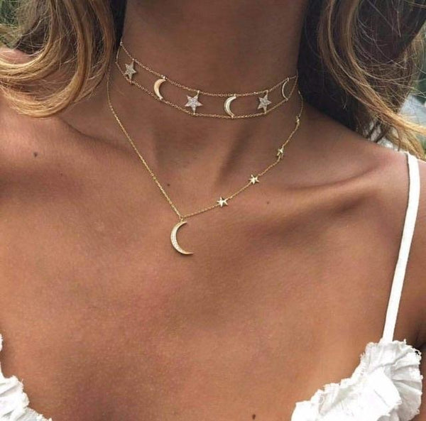 Multi Layer Chokers & Necklaces - tuttostyle4u