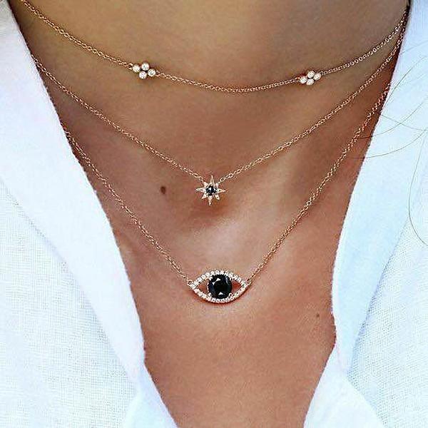 Multi Layer Chokers & Necklaces - tuttostyle4u