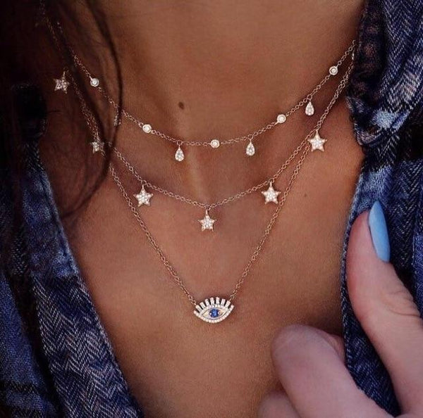 Multi Layer Chokers & Necklaces - tuttostyle4u