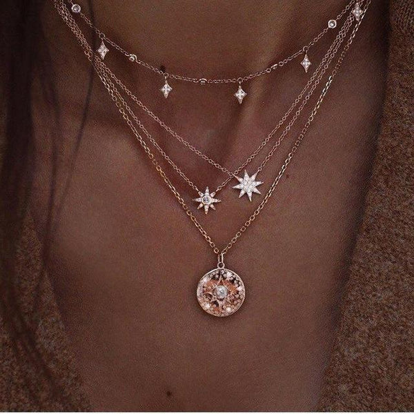 Multi Layer Chokers & Necklaces - tuttostyle4u