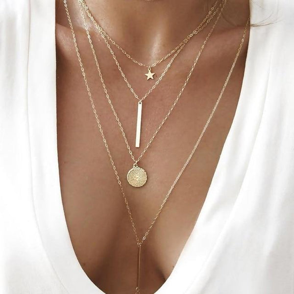Multi Layer Chokers & Necklaces - tuttostyle4u