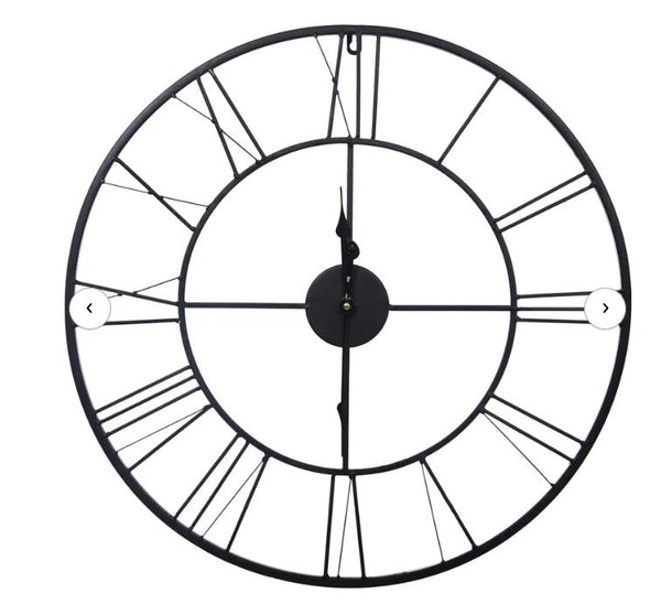 Oversized Goncalo Cutout Roman Numeral 24" Wall Clock - tuttostyle4u