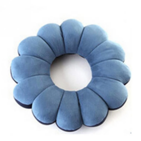 Pillow Travel Neck, Head, and Lumbar Support Pillow, Fleece Twistable Travel Pillow Filled with Microbeads (Blue) - tuttostyle4u