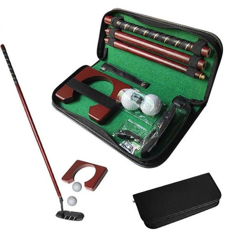 Portable Golf Putter Putting Gift Set Kit with Putter 2pcs Balls Putting Cup for Indoor Outdoor Training Practice - tuttostyle4u