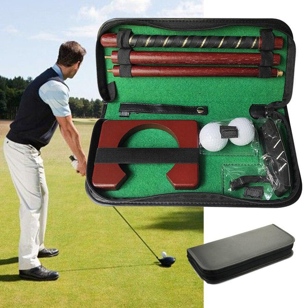 Portable Golf Putter Putting Gift Set Kit with Putter 2pcs Balls Putting Cup for Indoor Outdoor Training Practice - tuttostyle4u