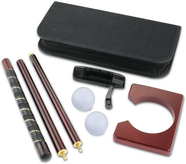 Portable Golf Putter Putting Gift Set Kit with Putter 2pcs Balls Putting Cup for Indoor Outdoor Training Practice - tuttostyle4u