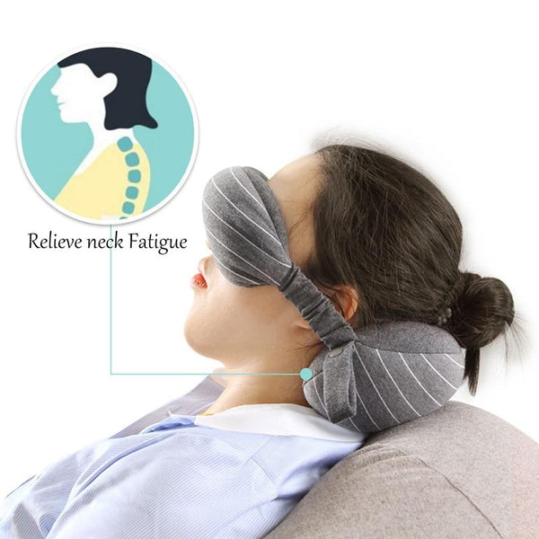 Portable multi-function eye mask & neck pillow - tuttostyle4u
