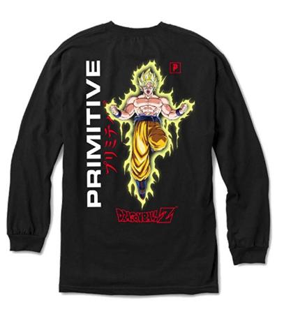 Primitive Goku Power LS Tee (Black) - tuttostyle4u