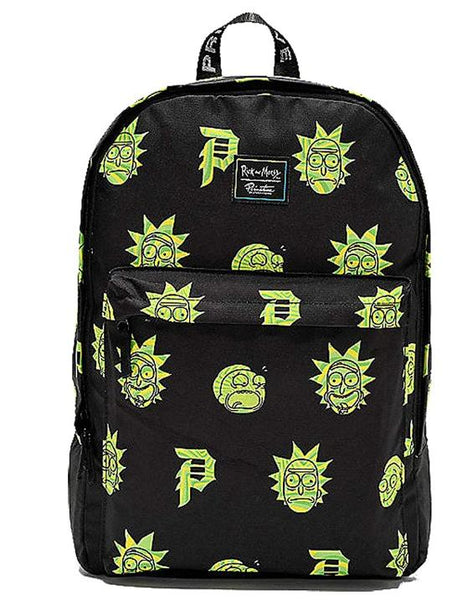 Primitive Skate x Rick & Morty Men's RnM Backpack Black - tuttostyle4u