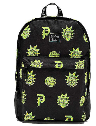 Primitive Skate x Rick & Morty Men's RnM Backpack Black - tuttostyle4u