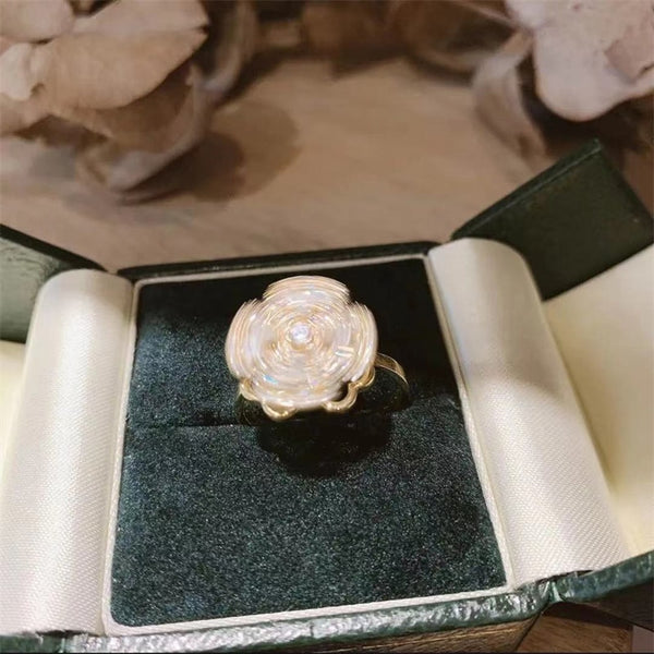 Lucky Whirling Four-Leaf Clover Full Zircon Ring - tuttostyle4u