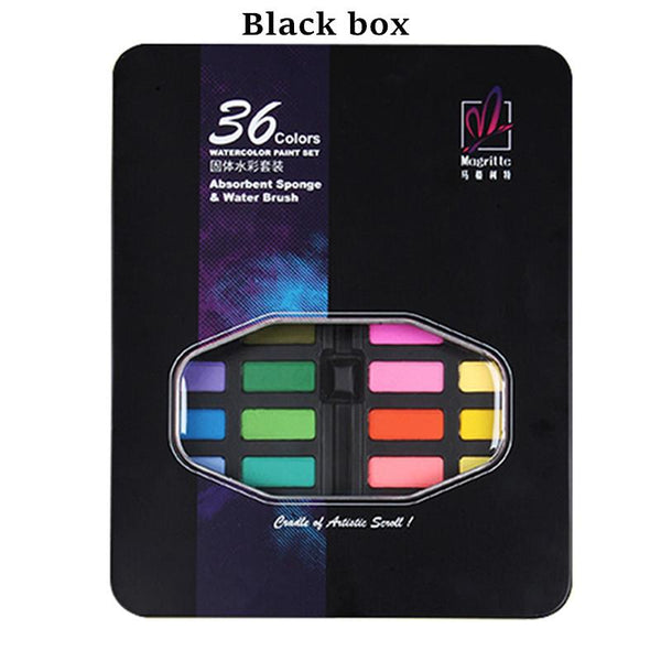 Professional Solid Watercolor Paint Set 36 Colors Art Set - tuttostyle4u
