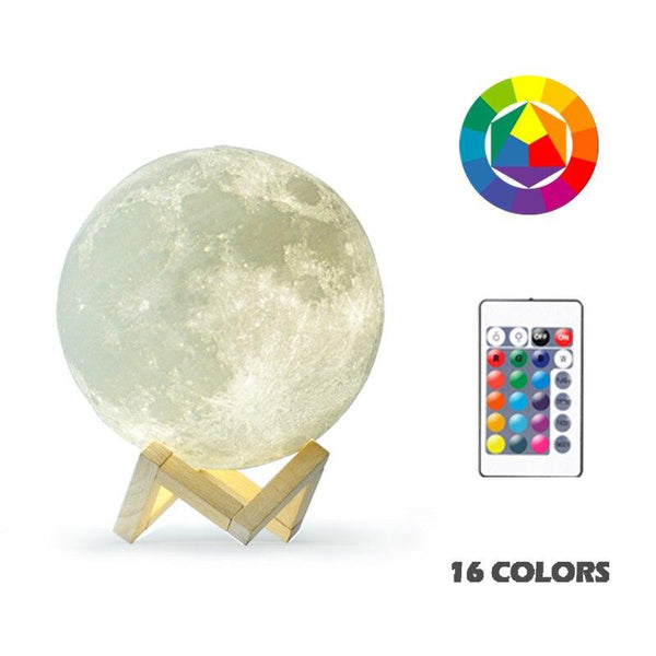 Rechargeable Moon Lamp - tuttostyle4u