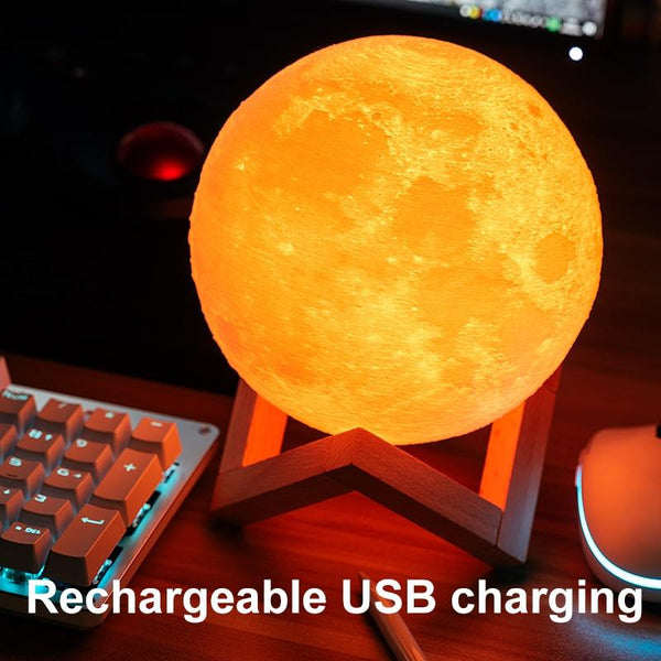 Rechargeable Moon Lamp - tuttostyle4u