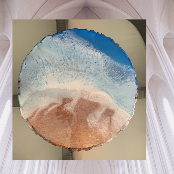 Wood & Resin Mini Table beach style - tuttostyle4u