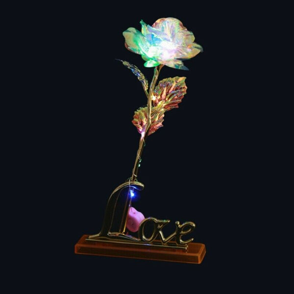 Romantic Galaxy Rose with Love Base Stand - tuttostyle4u