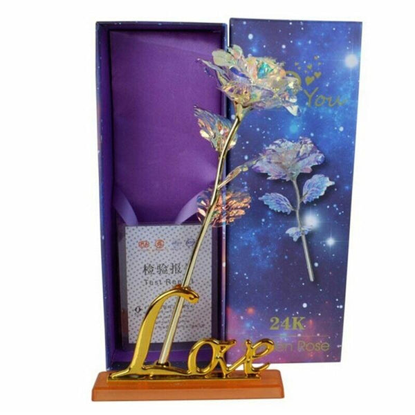 Romantic Galaxy Rose with Love Base Stand - tuttostyle4u