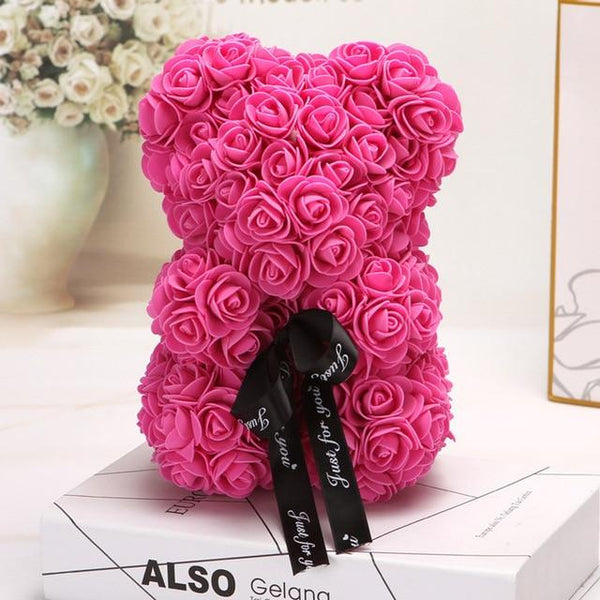 Rose Teddy Bear 25 Cm - tuttostyle4u