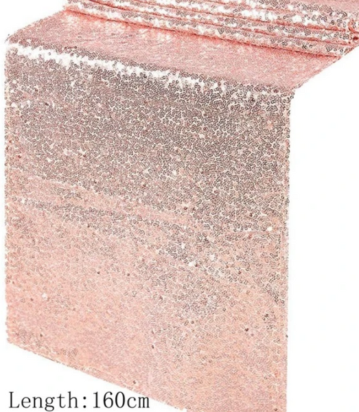 Party Glitter Table Runner Rose Gold - tuttostyle4u