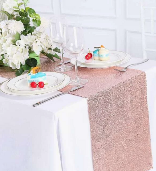 Party Glitter Table Runner Rose Gold - tuttostyle4u