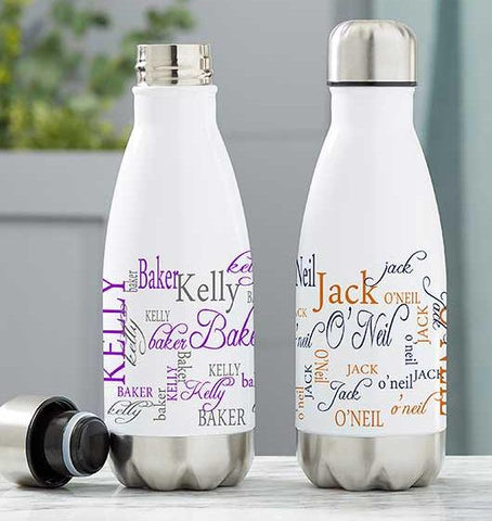 Signature Style Personalized Insulated Water Bottle - tuttostyle4u