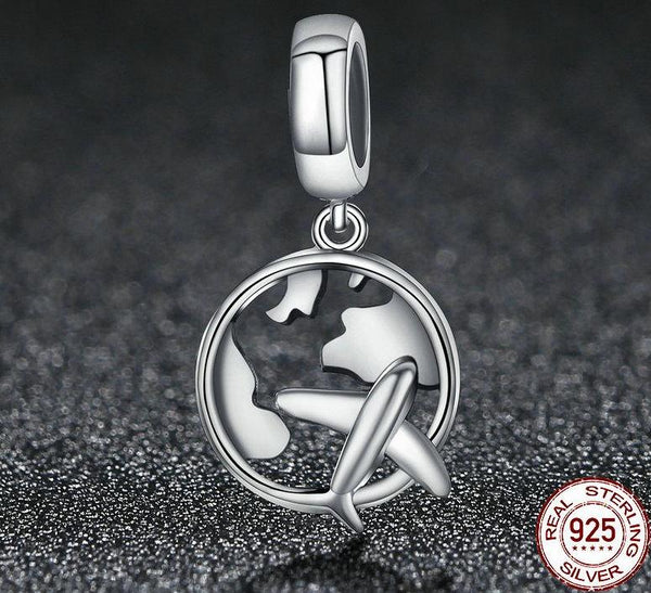 Silver The Dream Of Traveling Dangle Beads Fit Original Charm - tuttostyle4u