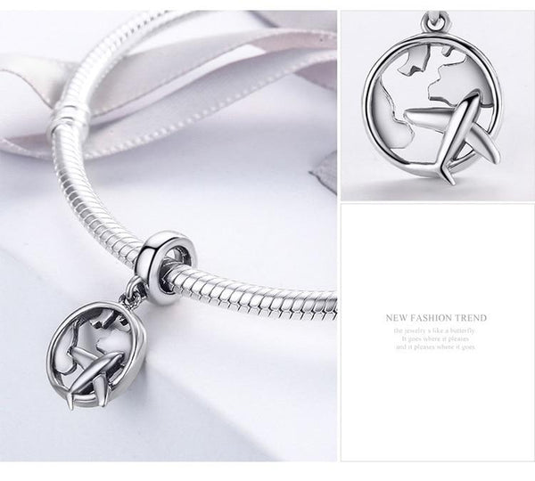 Silver The Dream Of Traveling Dangle Beads Fit Original Charm - tuttostyle4u