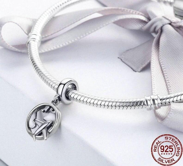 Silver The Dream Of Traveling Dangle Beads Fit Original Charm - tuttostyle4u