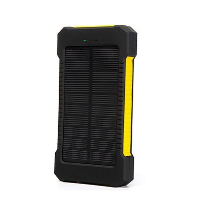 Solar Power Bank 10000mah Dual USB Li-Polymer Solar Battery Charger Waterproof - Travel With a compass LED light - tuttostyle4u
