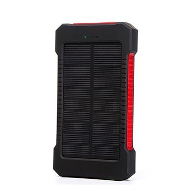Solar Power Bank 10000mah Dual USB Li-Polymer Solar Battery Charger Waterproof - Travel With a compass LED light - tuttostyle4u