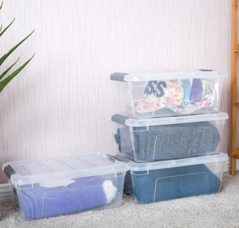 Sturdy Plastic Latch Stack Storage Tubs Box - tuttostyle4u