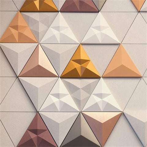 Triangular cement wall brick silica gel mould concrete concave and convex - tuttostyle4u
