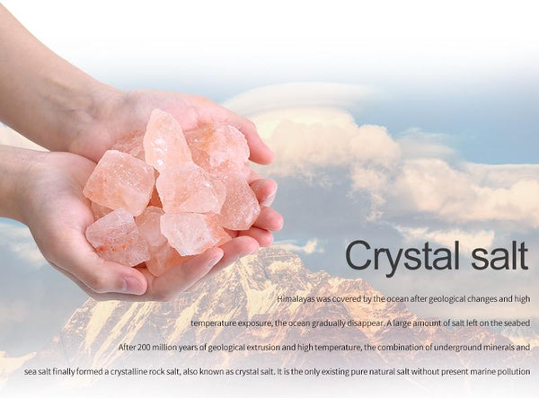 USB Crystal LED Light natural Himalayan salt lamp Mood Creator led Air Purifier - tuttostyle4u