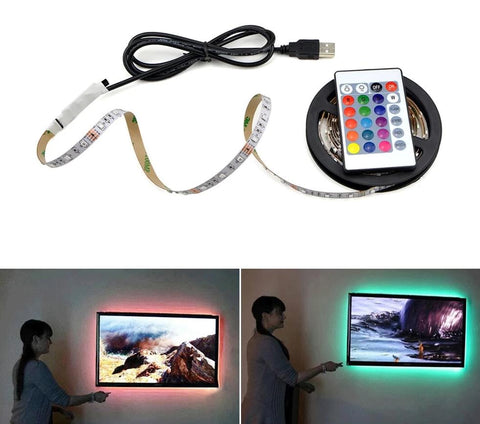 USB LED Strip lamp 2835SMD DC5V Flexible LED light Tape Ribbon - tuttostyle4u