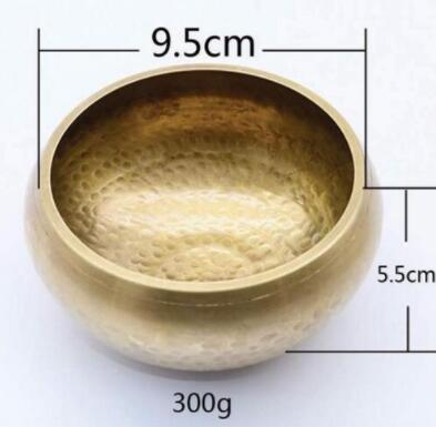 Yoga Meditation Brass Singing Bowl Buddhist Sound Treatment Bowl Copper - tuttostyle4u